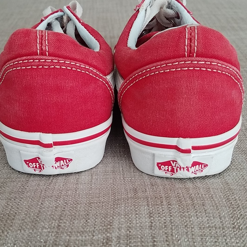 Vans Old Skool Skate Shoes Racing Red - Picture 4 of 6